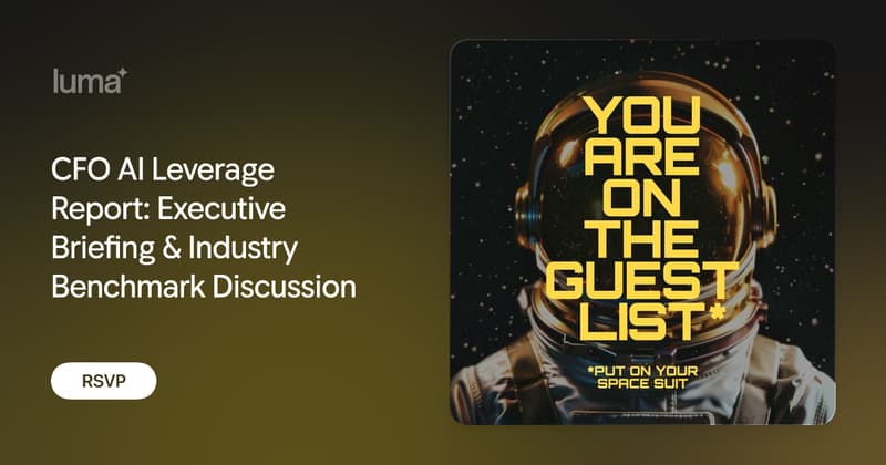 CFO AI Leverage Report: An Executive Roundtable on AI ROI
