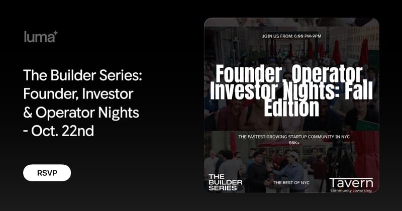 The Builder Series Returns to the Rooftop for Its 20th Founder, Investor and Operator Night
