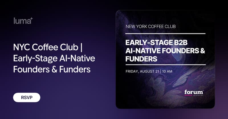 NYC Coffee Club: Early-Stage AI-Native Founders & Funders